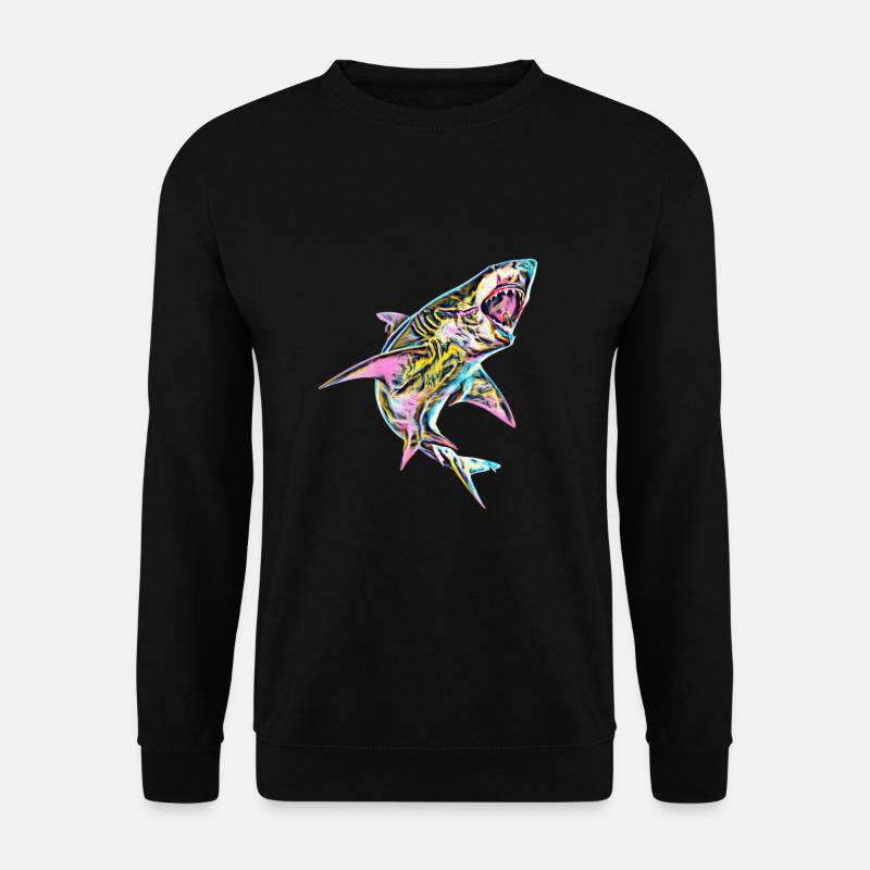 White shark - Unisex Sweatshirt - black