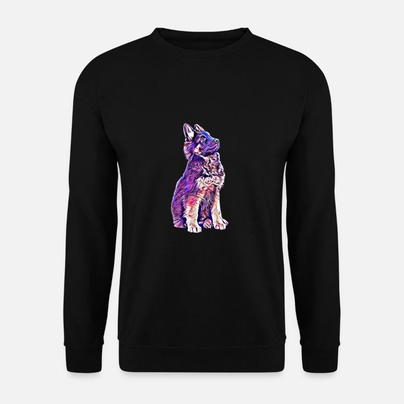 German Shepherd puppy - Unisex Sweatshirt - black