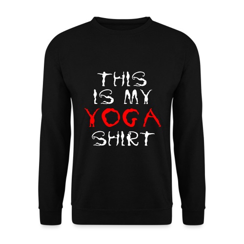 camicia yoga sport bianco spiritualità meditazione arte - Felpa unisex