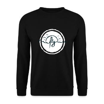 Fly Alps Parapente - Sweat-shirt Unisexe - noir - Devant - Alina (178cm) & Michal (187cm)