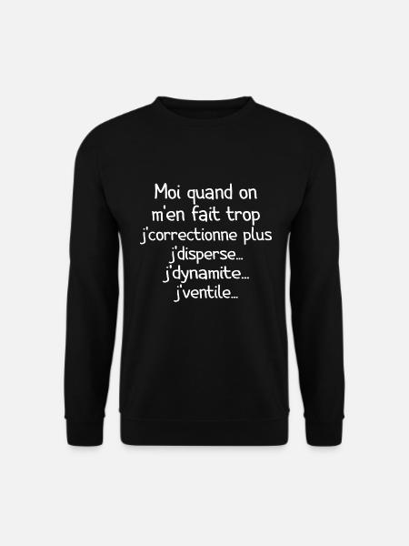 Tontons Flingueurs J'dynamite J'disperse - Sweat-shirt Unisexe - noir