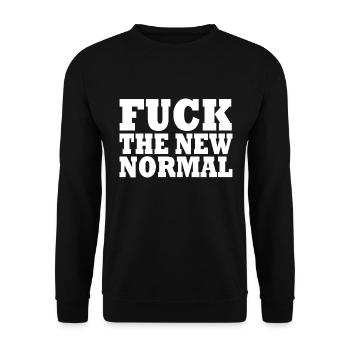 Baiser la nouvelle normale - Sweat-shirt Unisexe - noir - Devant - Alina (178cm) & Michal (187cm)
