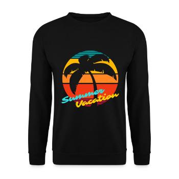 VACANCES - Sweat-shirt Unisexe - noir - Devant - Alina (178cm) & Michal (187cm)