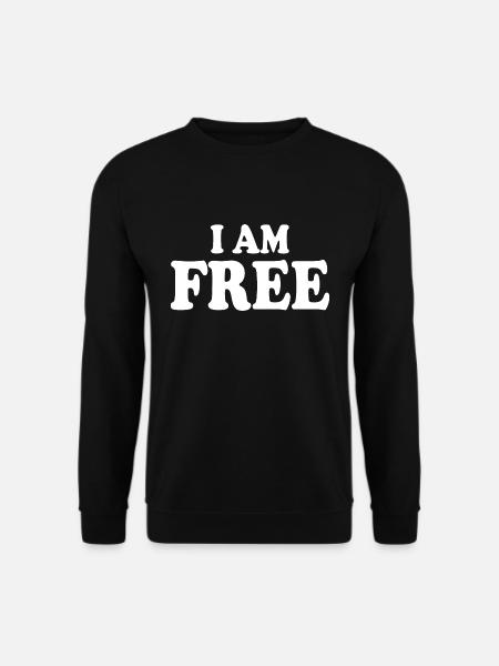 I am free - Unisex Sweatshirt - black