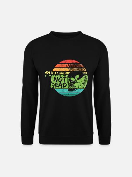 Punk's not dead Punkrock Musik Punker Retro Punk - Unisex Pullover - Schwarz