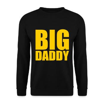 BIG DADDY - Sweat-shirt Unisexe - noir - Devant - Alina (178cm) & Michal (187cm)