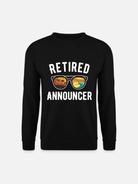 Retirement Beach Announcer - Unisex Sweatshirt - black