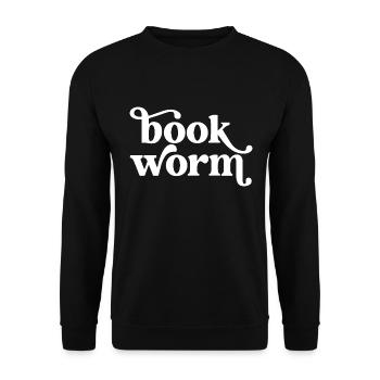 Bookworm Reader Livres Libérien Reading Lover - Sweat-shirt Unisexe - noir - Devant - Alina (178cm) & Michal (187cm)