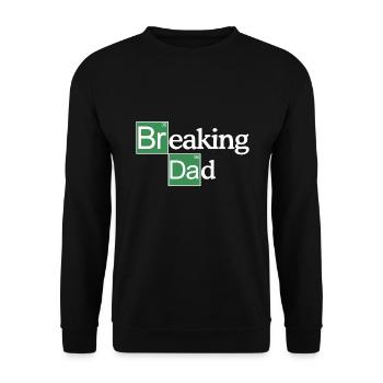 Breaking Papa Père Fête des Pères Cadeau - Sweat-shirt Unisexe - noir - Devant - Alina (178cm) & Michal (187cm)