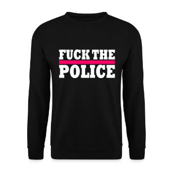 stop brutality - Unisex Pullover - Schwarz - Vorne - Alina (178cm) & Michal (187cm)