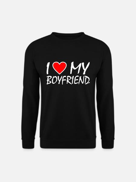 I love my boyfriend - Unisex Sweatshirt - black