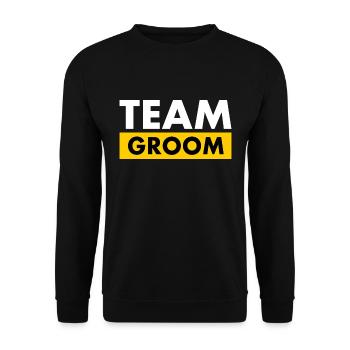 Team groom - Sweat-shirt Unisexe - noir - Devant - Alina (178cm) & Michal (187cm)