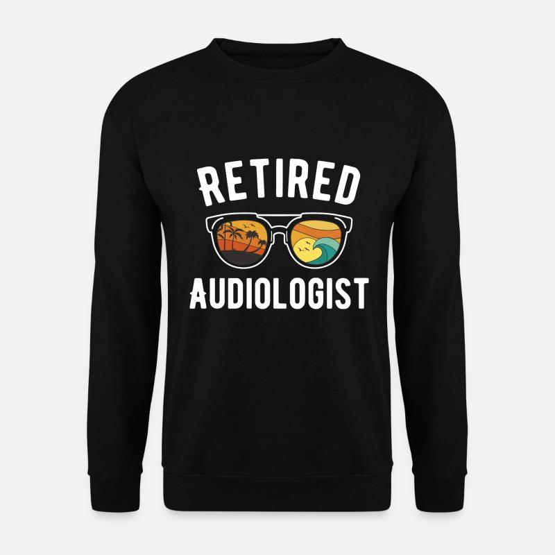 Beach-ready audiology sunglasses shirt - Unisex Sweatshirt - black