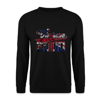 26E ANNIVERSAIRE VINTAGE 2000 UK - Sweat-shirt Unisexe - noir - Devant - Alina (178cm) & Michal (187cm)