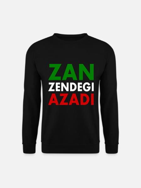 Zan zendegi azadi women life freedom - Unisex Pullover - Schwarz