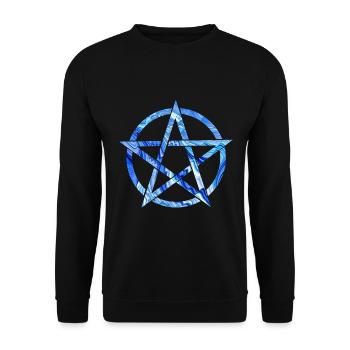 pentagram e 80 - Sweat-shirt Unisexe - noir - Devant - Alina (178cm) & Michal (187cm)