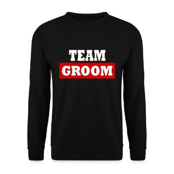 Team groom - Sweat-shirt Unisexe - noir - Devant - Alina (178cm) & Michal (187cm)