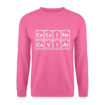 Kokain Kaviar Zitat Graphic Bestseller - Unisex Pullover - Pink - Vorne