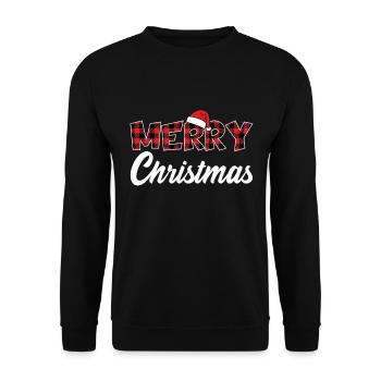JOYEUX NOËL FROHE WEIHNACHTEN - Sweat-shirt Unisexe - noir - Devant - Alina (178cm) & Michal (187cm)