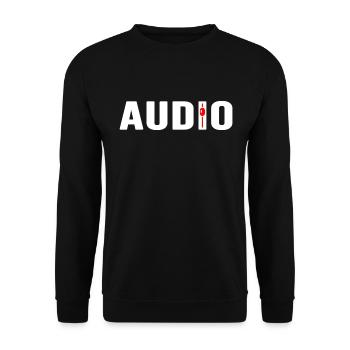 DJ Audio Sound Mixer SyntheSize Mixtape Music - Unisex Sweatshirt - black - Front - Alina (178cm) & Michal (187cm)