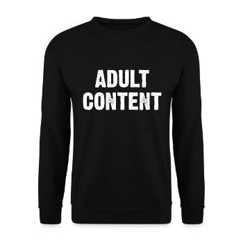 Contenu pour adultes - Sweat-shirt Unisexe - noir - Devant - Alina (178cm) & Michal (187cm)