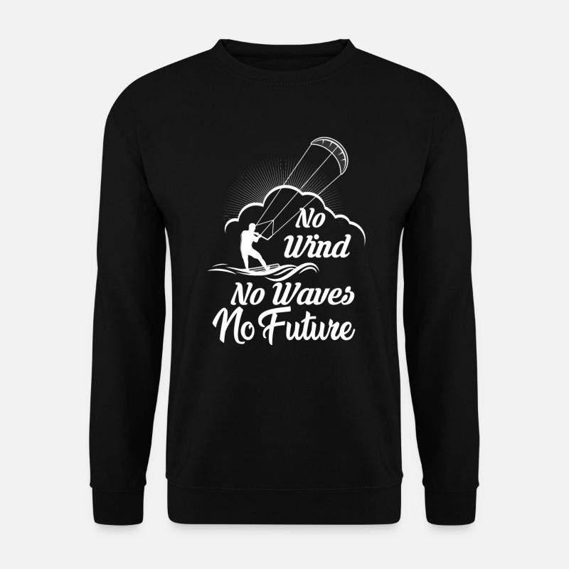 kiteboard kitesurfing kite kitesurfer - Unisex Sweatshirt - black