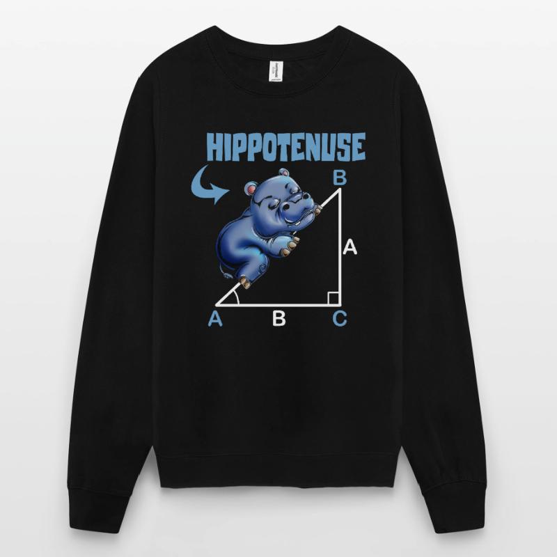 Math Hippotenuse Angular Function Hypotenuse Hippo Unisex Sweatshirt