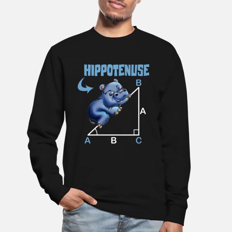 Math Hippotenuse Angular Function Hypotenuse Hippo Unisex Sweatshirt