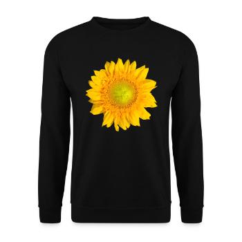 Tournesol Tournesol Fleur Floral Floral Floral - Sweat-shirt Unisexe - noir - Devant - Alina (178cm) & Michal (187cm)