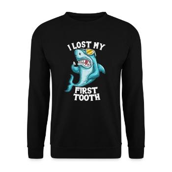 Tooth tooth gap dental practice children pull teeth - Unisex Sweatshirt - black - Front - Alina (178cm) & Michal (187cm)