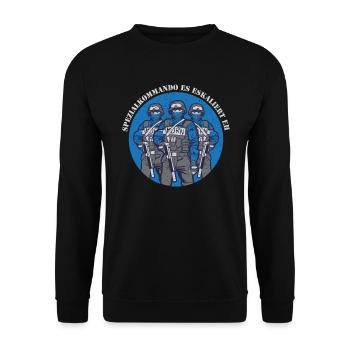 Special Outfit Party Men Birthday Gift - Unisex Sweatshirt - black - Front - Alina (178cm) & Michal (187cm)