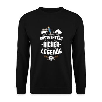 Tischfußball Tischkicker Verein Spiel Outfit - Unisex Pullover - Schwarz - Vorne - Alina (178cm) & Michal (187cm)