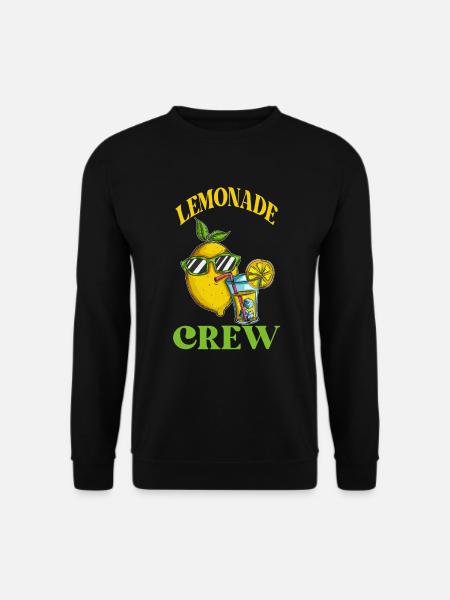 Zitronen Crew Limo Zitronengeschenk Lemon Fan - Unisex Pullover - Schwarz