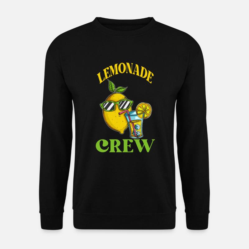 Lemon Crew Limo Lemon Gift Lemon Fan - Sweat-shirt Unisexe - noir