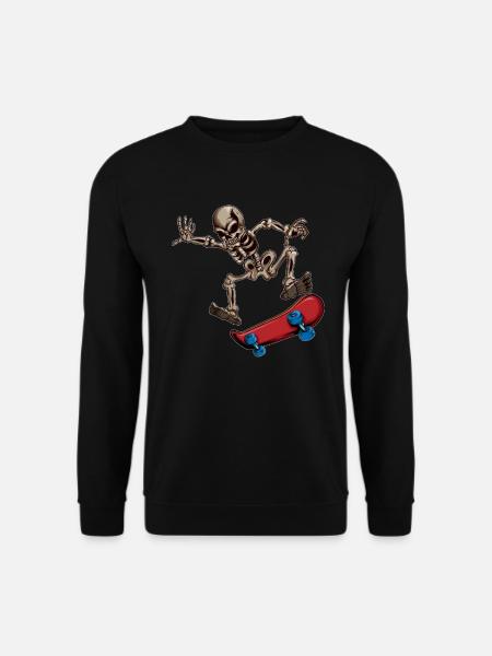 Halloween Skater Skateboard Fahren Skating Fans - Unisex Sweatshirt - black