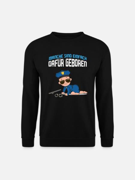 Polizistin Beamte Polizeibeamter Polizei Geschenk - Unisex Pullover - Schwarz