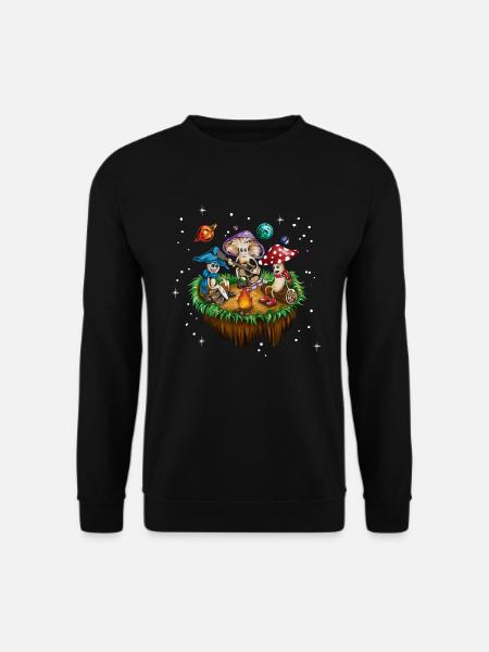Campfire Music Camping Mushroom Mushrooms Forest Camping - Unisex Sweatshirt - black
