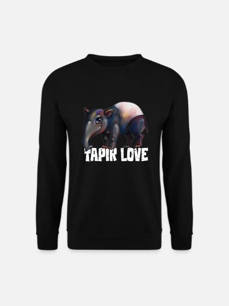 Tapir Tierschutz Tapir Liebe Tapir Liebhaber - Unisex Pullover - Schwarz