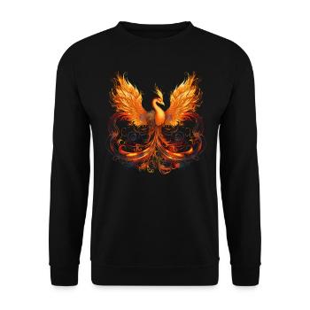 Phoenix - Unisex Sweatshirt - black - Front - Alina (178cm) & Michal (187cm)