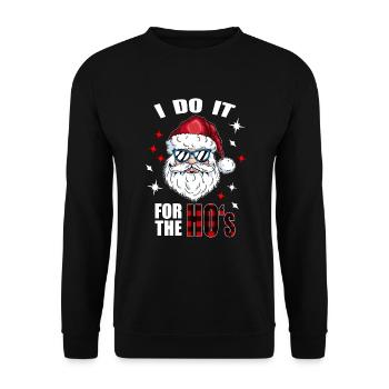 Merry Christmas Christmas Xmas Holidays - Unisex Sweatshirt - black - Front - Alina (178cm) & Michal (187cm)