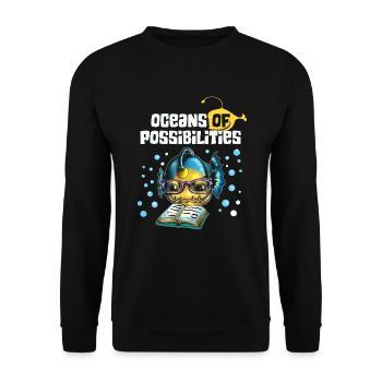 Océans d’opportunités Poissons d’eau profonde Pêche Poisson - Sweat-shirt Unisexe - noir - Devant - Alina (178cm) & Michal (187cm)