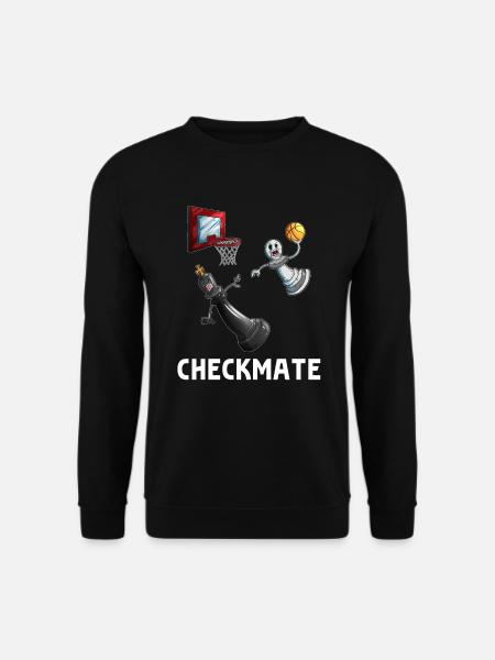 Basketball Dunking Bauer schlägt König Brettspiell - Unisex Pullover - Schwarz