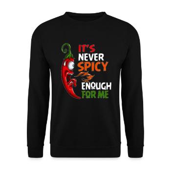 Hot Chili Spice Chili Pepper Jalapeños Fans - Unisex Sweatshirt - black - Front - Alina (178cm) & Michal (187cm)
