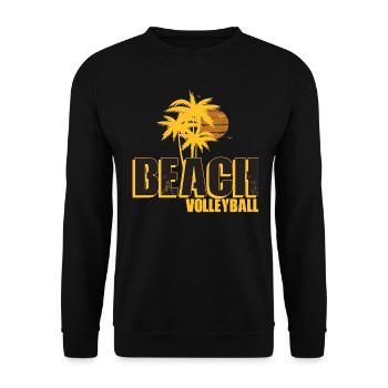 Beach-volley - Sweat-shirt Unisexe - noir - Devant - Alina (178cm) & Michal (187cm)