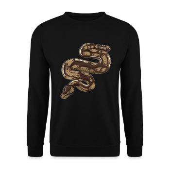 Brown Green Snake Strangler Snake Fan - Unisex Sweatshirt - black - Front - Alina (178cm) & Michal (187cm)