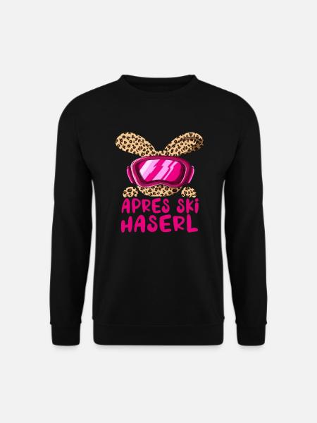 Apres Ski Haserl Hase Party Urlaub Ski Fahren - Unisex Pullover - Schwarz