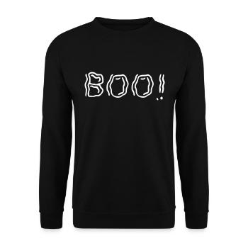 Ghostly Boo! - Unisex Sweatshirt - black - Front - Alina (178cm) & Michal (187cm)