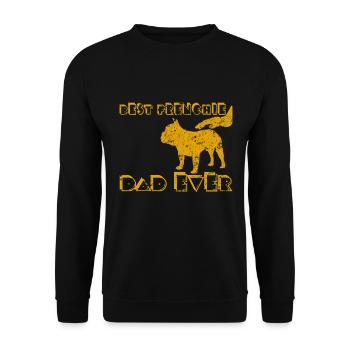 Best Frenchie Dad Ever French Bulldog Papa - Unisex Sweatshirt - black - Front - Alina (178cm) & Michal (187cm)