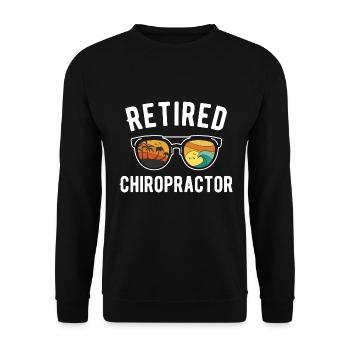 Beachy Retirement Fun for Childcare Worker - Unisex Pullover - Schwarz - Vorne - Alina (178cm) & Michal (187cm)