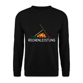 Gärtner haben im Garten eine Rechenleistung - Unisex Pullover - Schwarz - Vorne - Alina (178cm) & Michal (187cm)